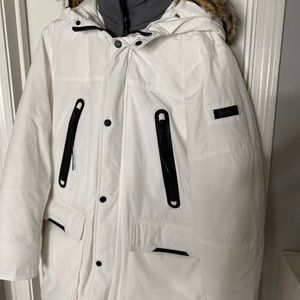 Men Michael Kors White Winter Coat (Sz Medium )
